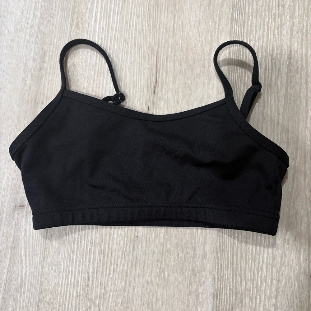 Black Sports Bra size child medium